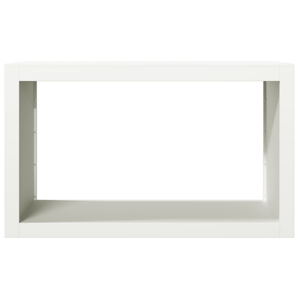 brændestativ 100x40x60 cm stål hvid