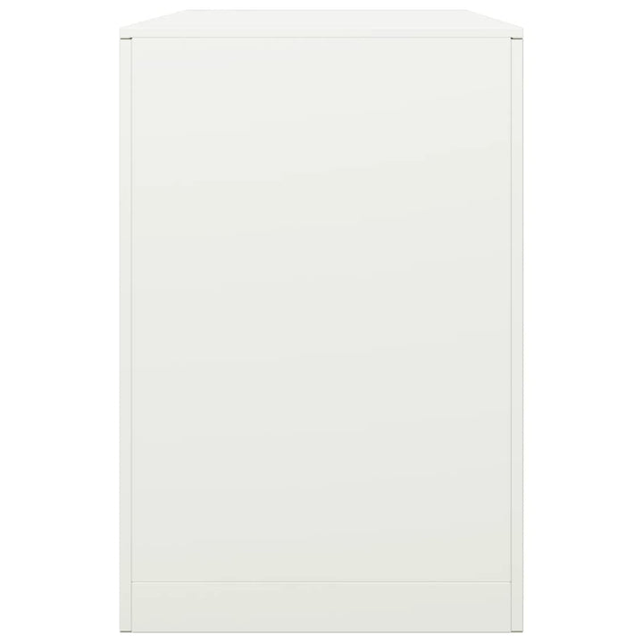 brændestativ 100x40x60 cm stål hvid