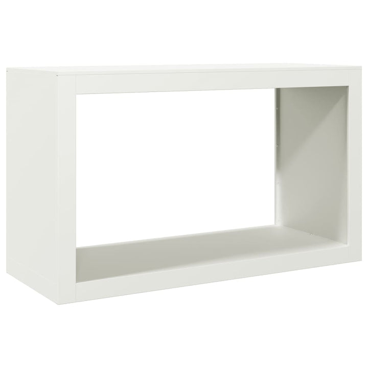brændestativ 100x40x60 cm stål hvid