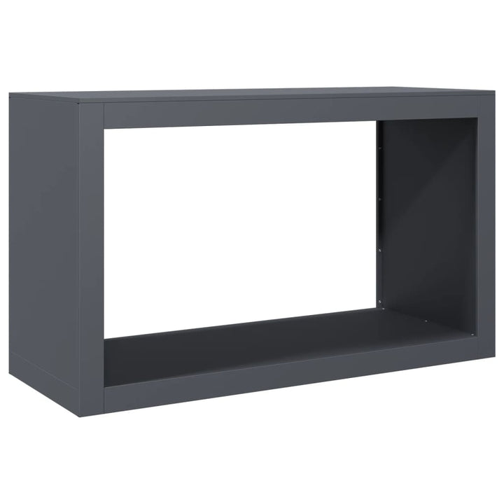 brændestativ 100x40x60 cm stål antracitgrå