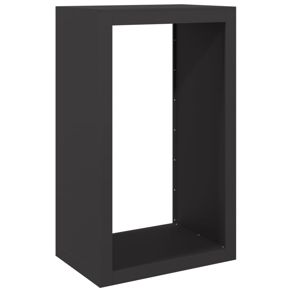 brændestativ 60x40x100 cm stål sort