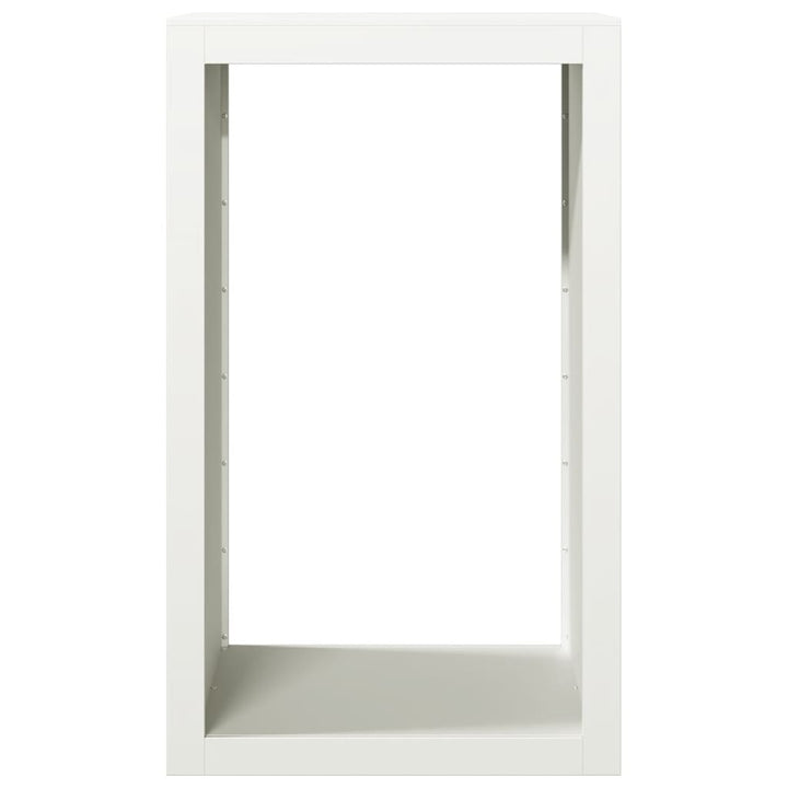 brændestativ 60x40x100 cm stål hvid