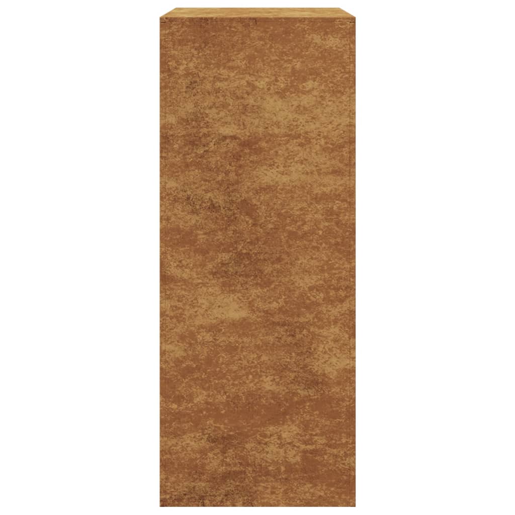 Brændereol 60x40x100 cm i vejrbestandigt stål