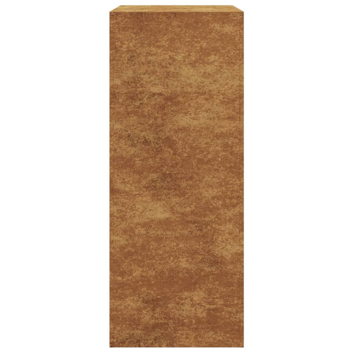 Brændereol 60x40x100 cm i vejrbestandigt stål