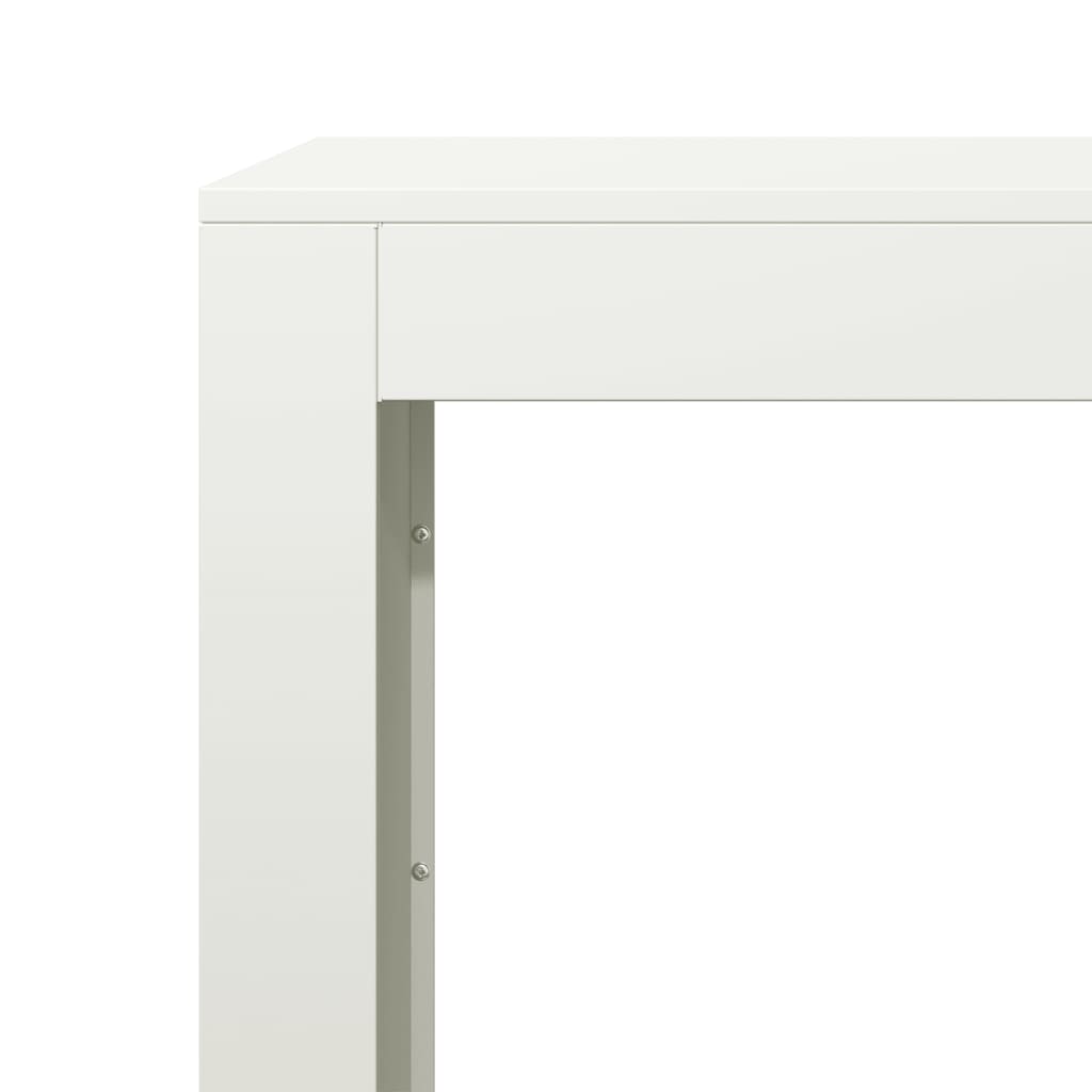 brændestativ 60x40x80 cm stål hvid