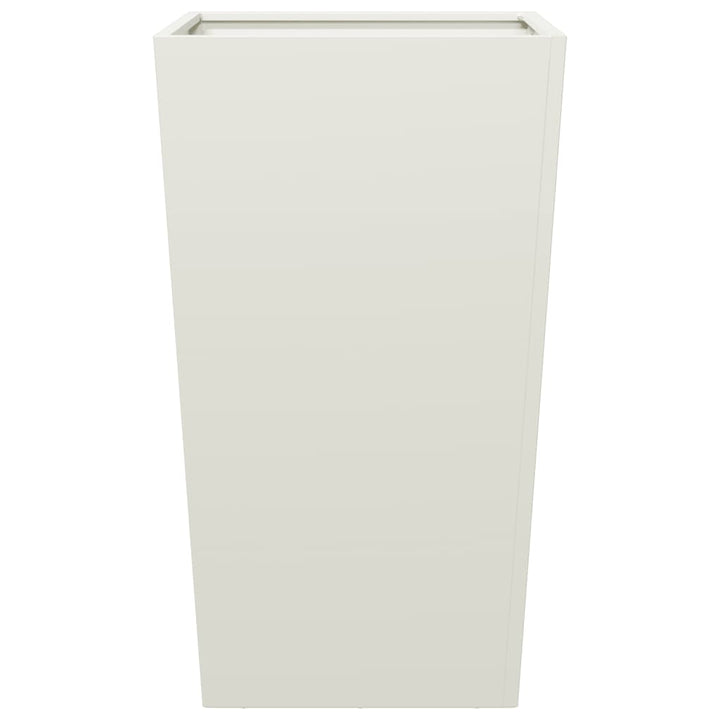 plantekrukker 2 stk. 45x45x75 cm stål hvid