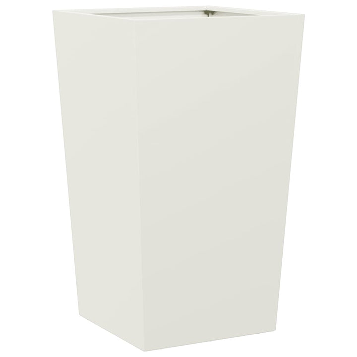 plantekrukker 2 stk. 45x45x75 cm stål hvid