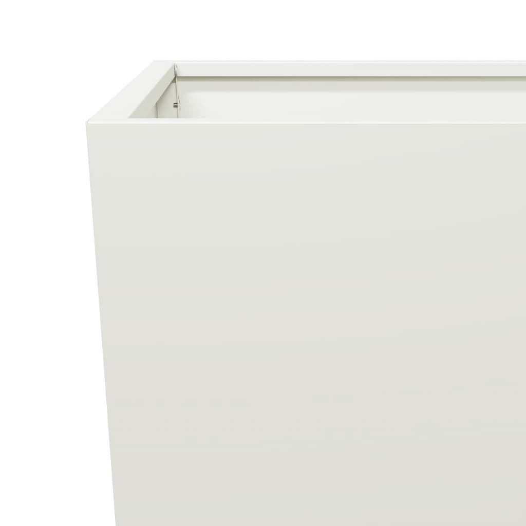 plantekrukker 2 stk. 45x45x75 cm stål hvid