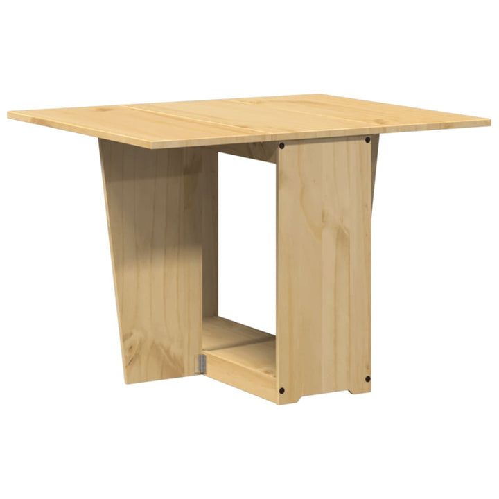 spisebord Corona foldbart massivt fyrretræ gyldenbrun