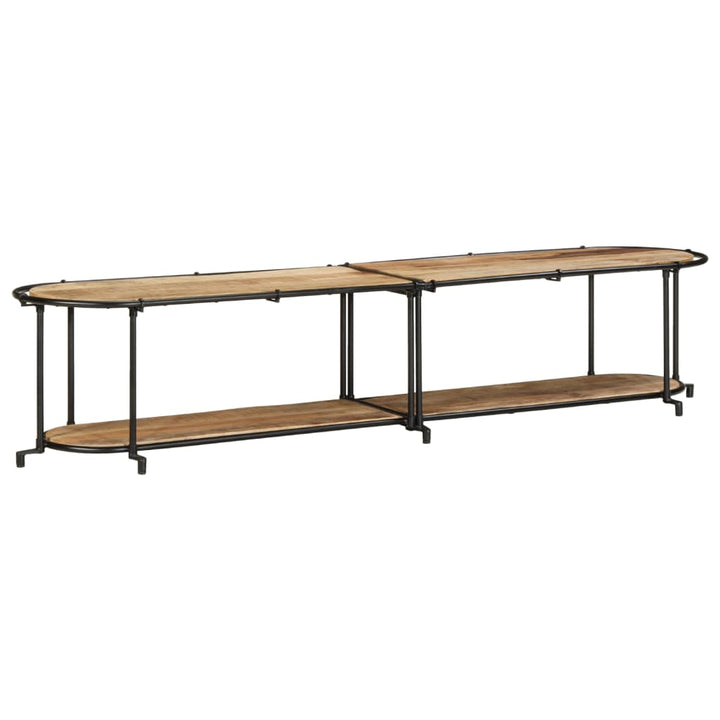 tv-bord 200x42x40 cm massivt ru mangotræ