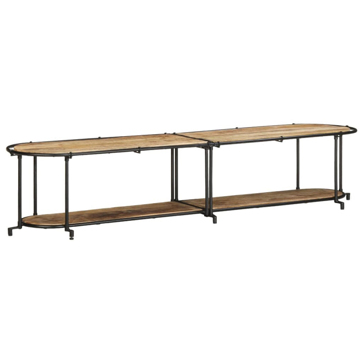 tv-bord 200x42x40 cm massivt ru mangotræ