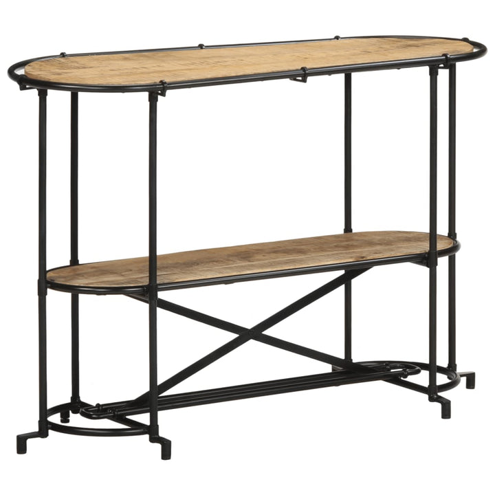 konsolbord 110x42x76 cm massivt ru mangotræ