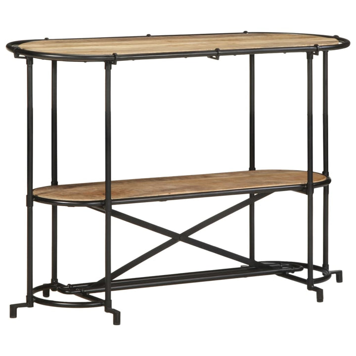 konsolbord 110x42x76 cm massivt ru mangotræ