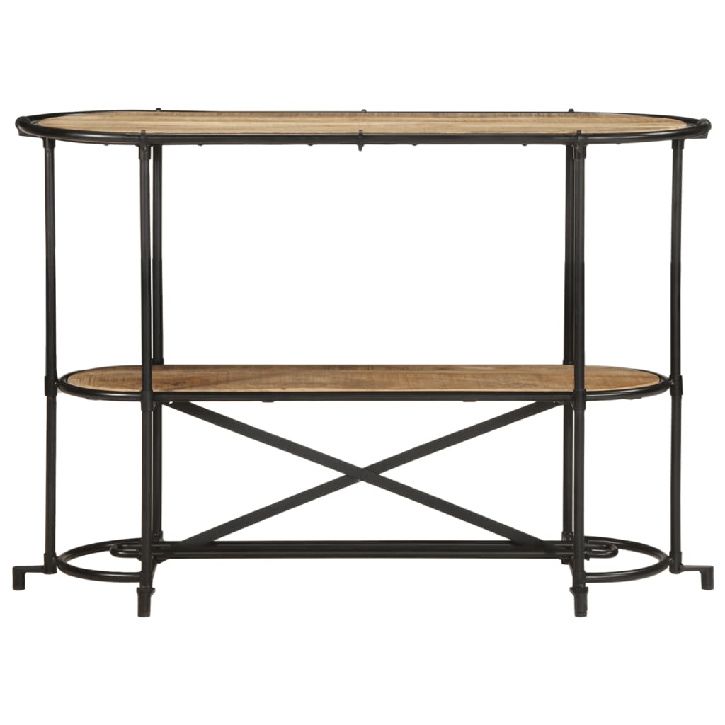 konsolbord 110x42x76 cm massivt ru mangotræ