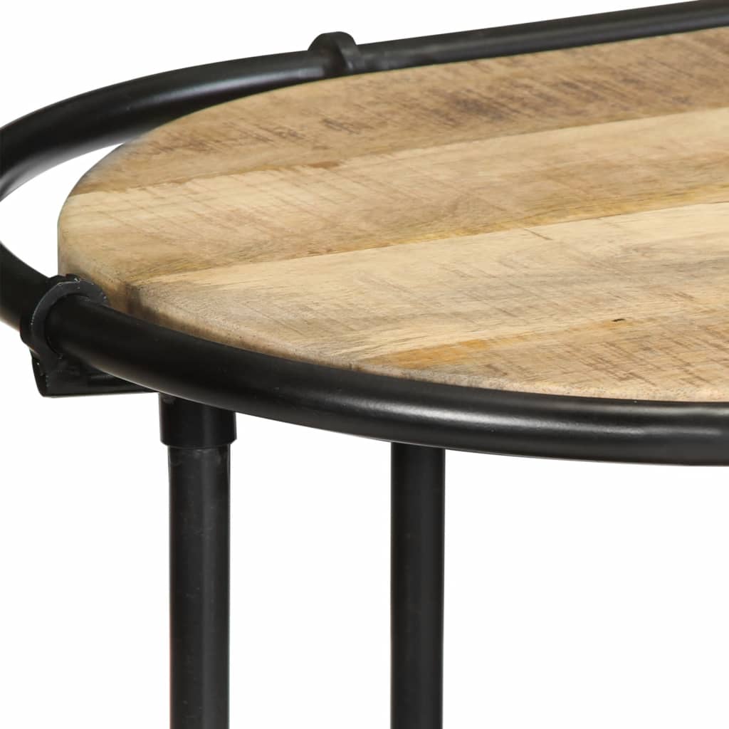 konsolbord 110x42x76 cm massivt ru mangotræ