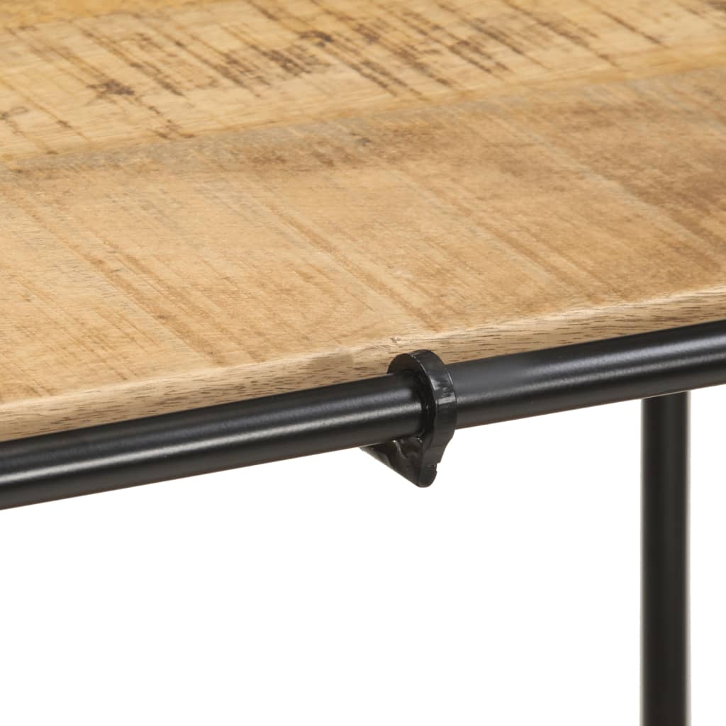konsolbord 110x42x76 cm massivt ru mangotræ