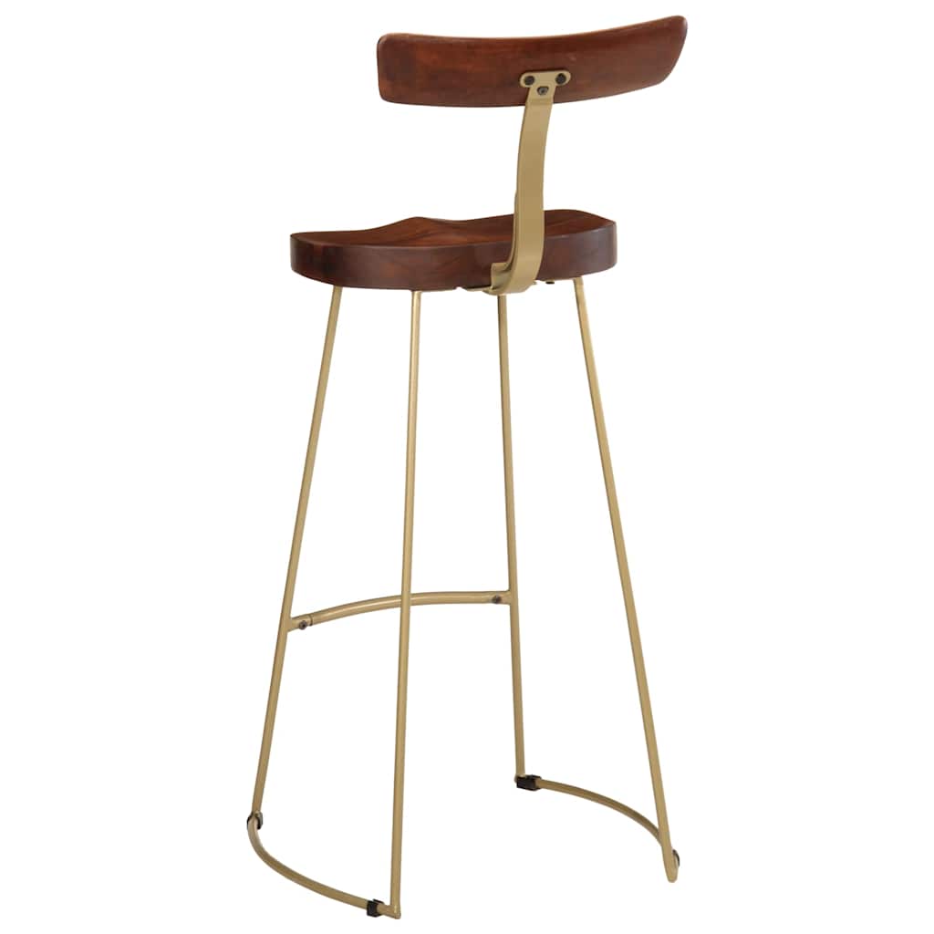barstole 2 stk. 49x43x103 cm massivt mangotræ