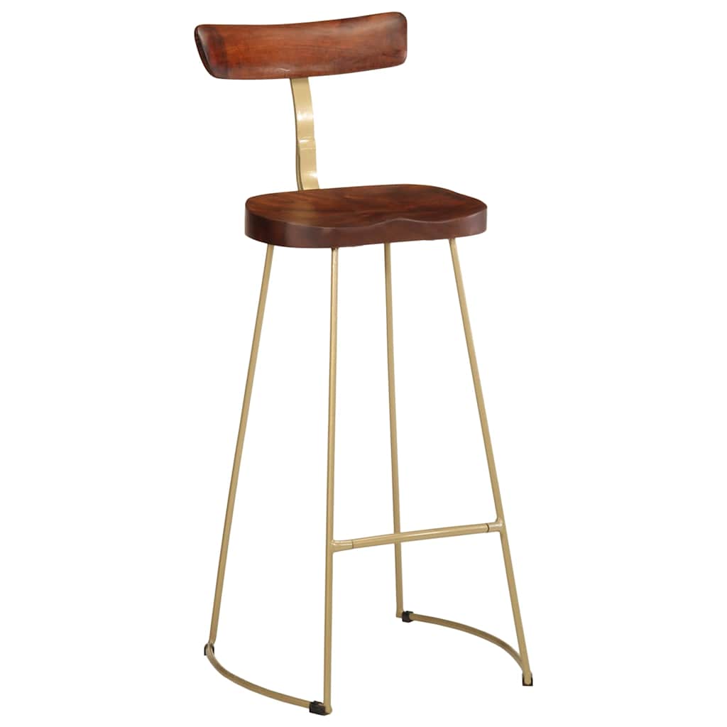 barstole 2 stk. 49x43x103 cm massivt mangotræ