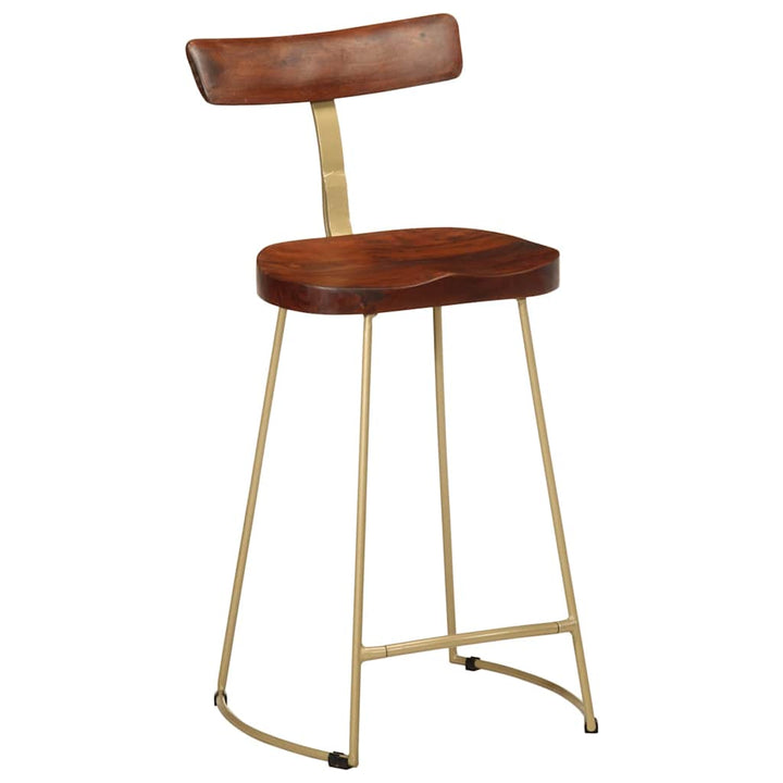 barstole 2 stk. 49x43x88 cm massivt mangotræ