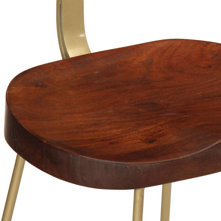barstole 2 stk. 49x43x88 cm massivt mangotræ
