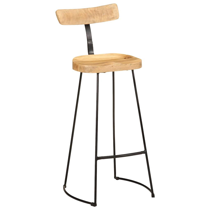 barstole 2 stk. 49x43x103 cm massivt mangotræ