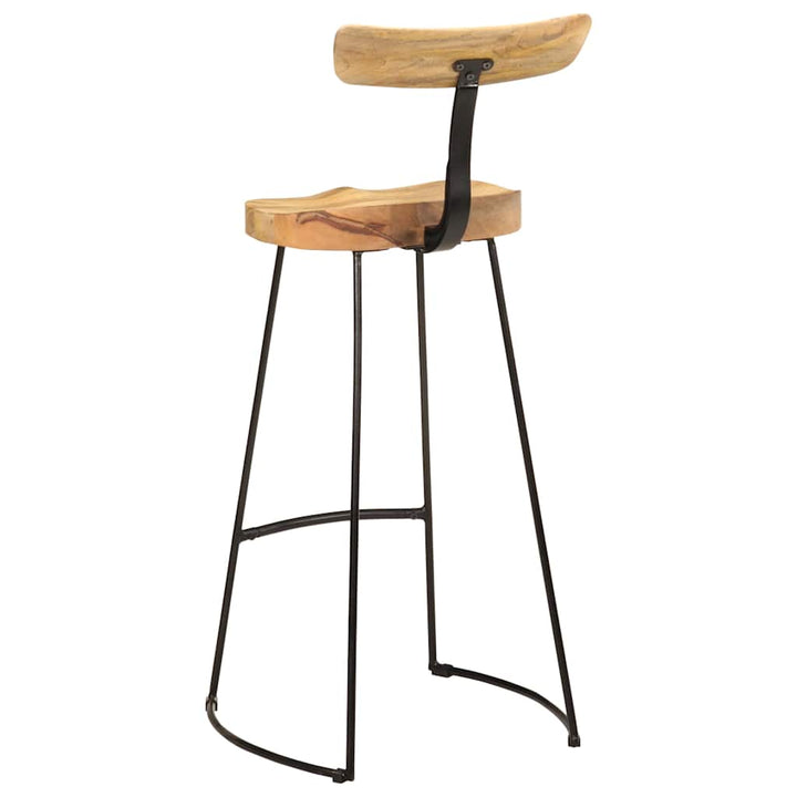 barstole 2 stk. 49x43x103 cm massivt mangotræ