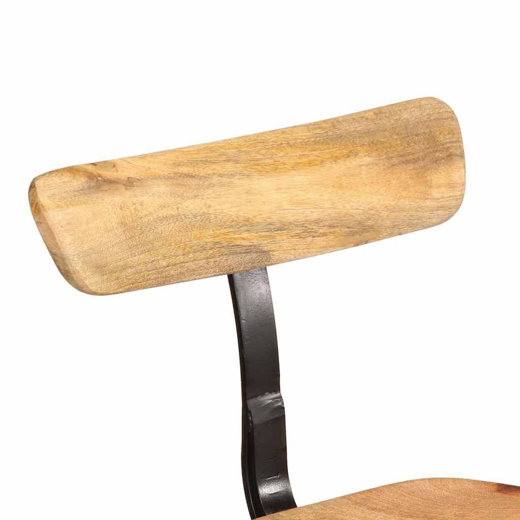 barstole 2 stk. 49x43x103 cm massivt mangotræ