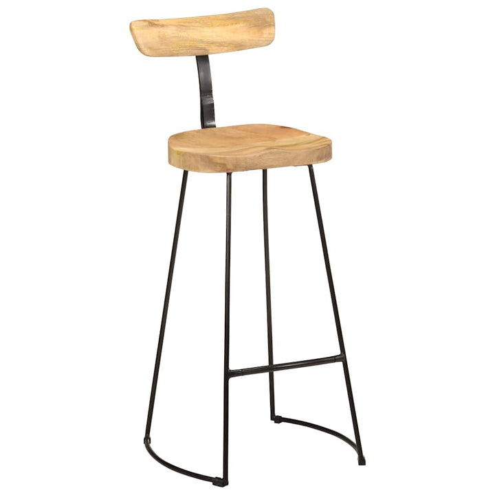 barstole 2 stk. 49x43x103 cm massivt mangotræ