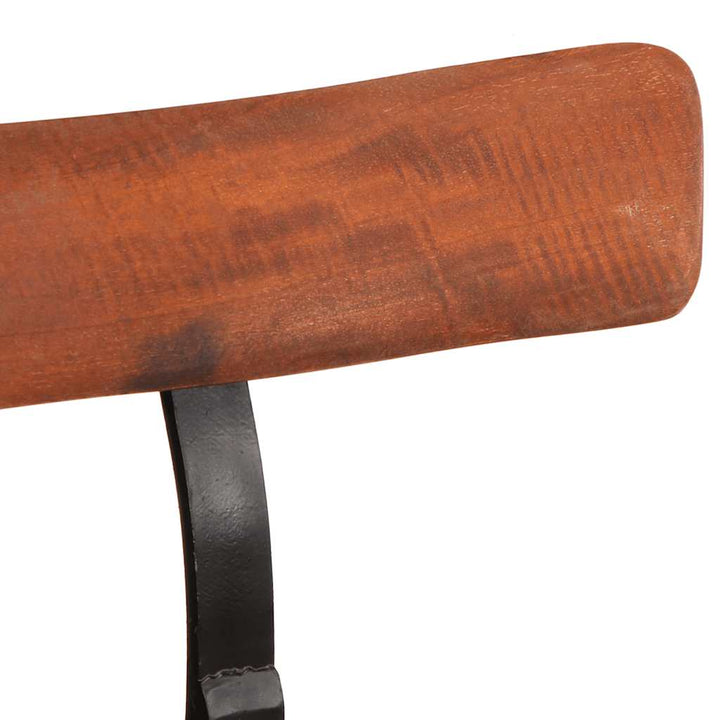 barstole 2 stk. 49x43x103 cm massivt mangotræ