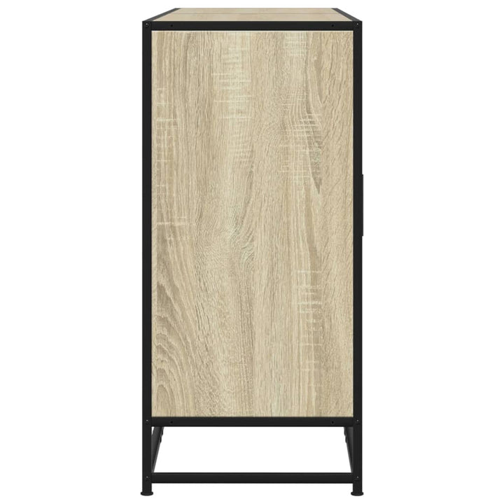 skænk 134x35x76 cm konstrueret træ sonoma-eg