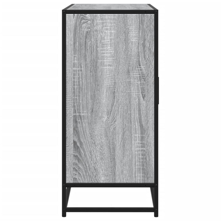 skænk 92x35x76 cm konstrueret træ grå sonoma-eg