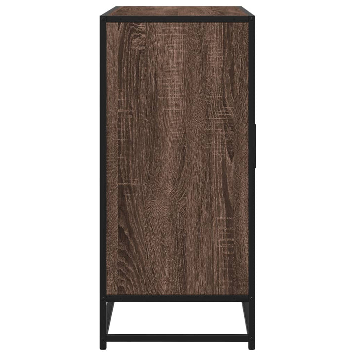 skænk 92x35x76 cm konstrueret træ brun egetræsfarve
