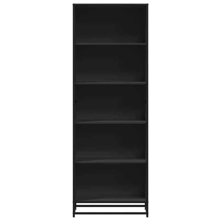 bogreol 60x35x170,5 cm konstrueret træ sort