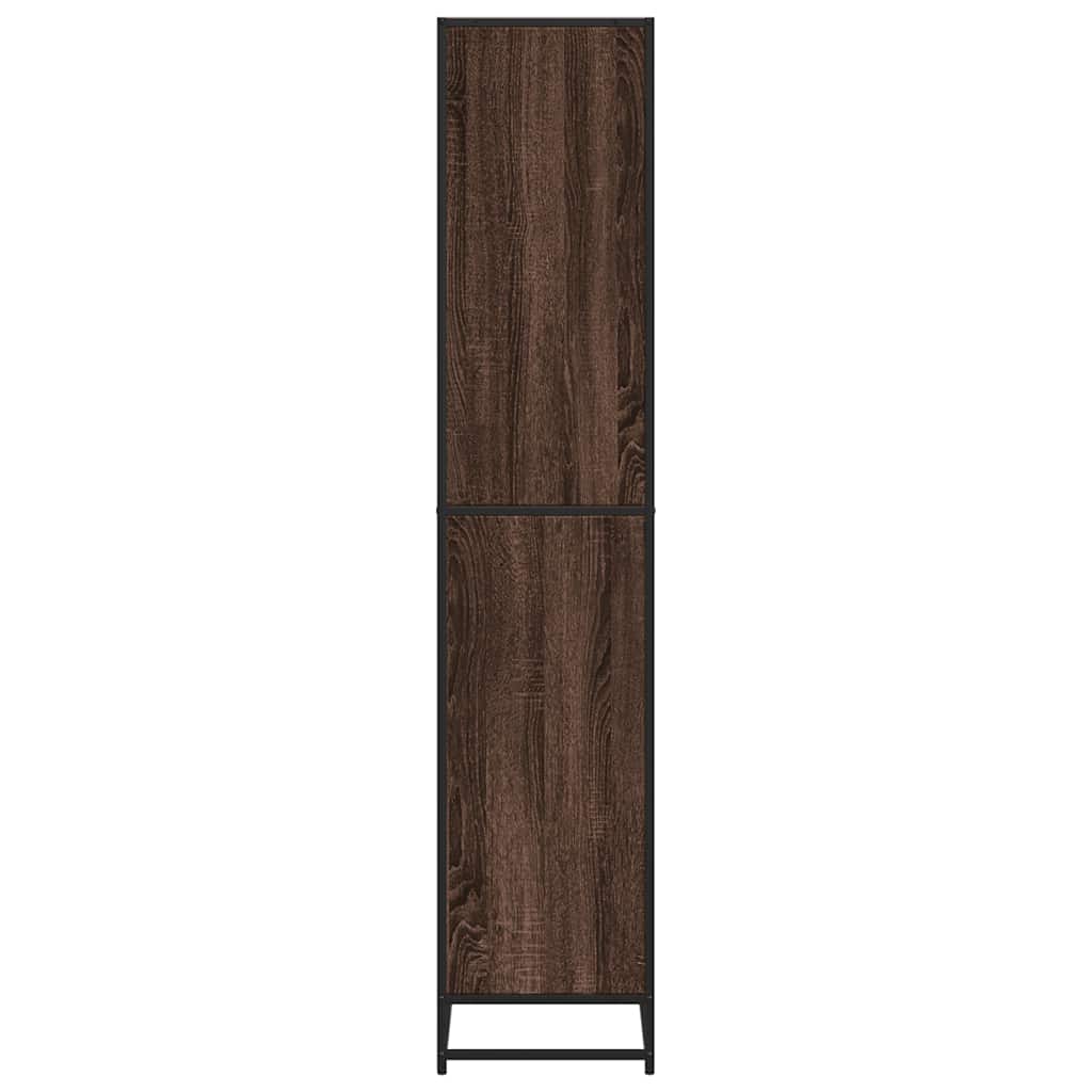 bogreol 60x35x170,5 cm konstrueret træ brun egetræsfarve