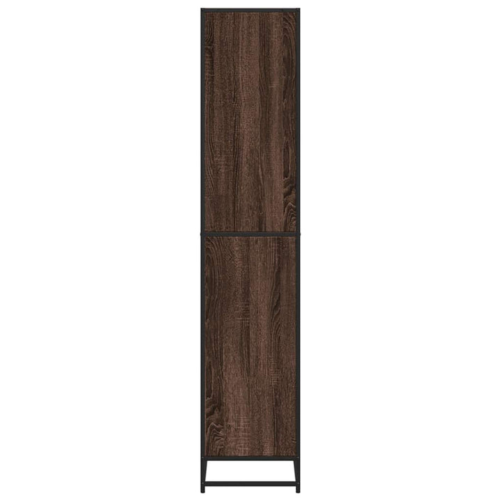 bogreol 60x35x170,5 cm konstrueret træ brun egetræsfarve