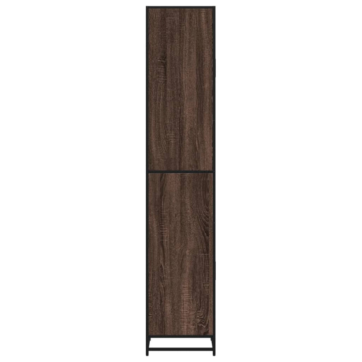 badeværelsesskab 35x37,5x188,5 cm konstrueret træ og metal