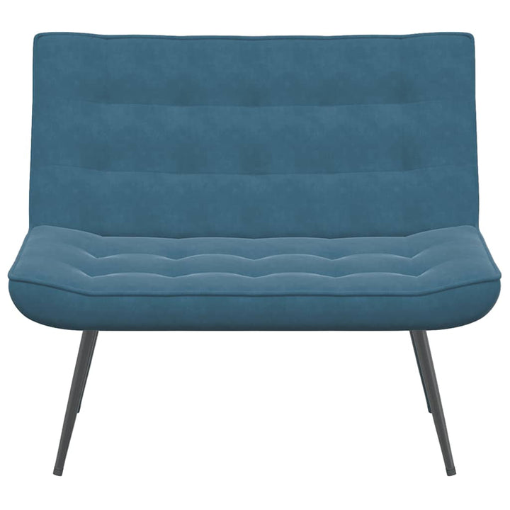 bænk 110x74x84 cm velour blå