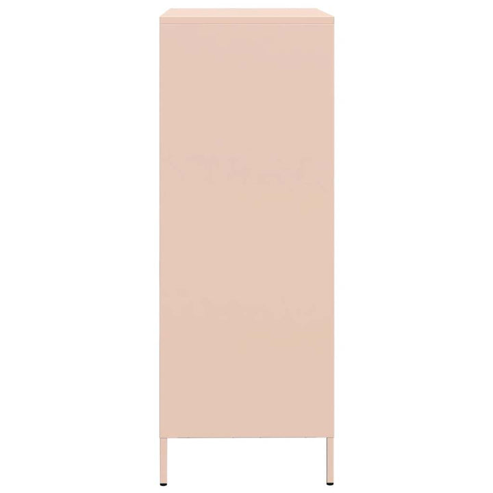 skab 68x39x101,5 cm stål lyserød