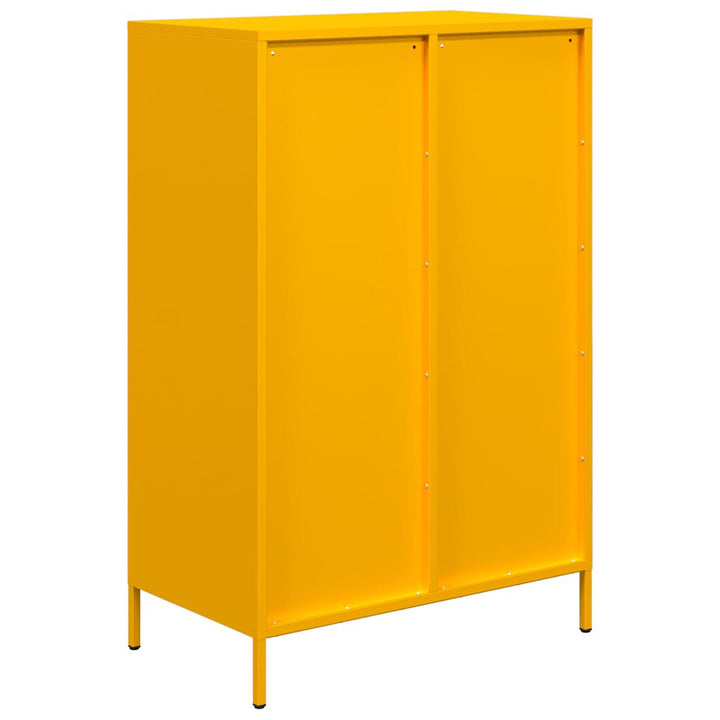 højskab 68x39x101,5 cm stål sennepsgul
