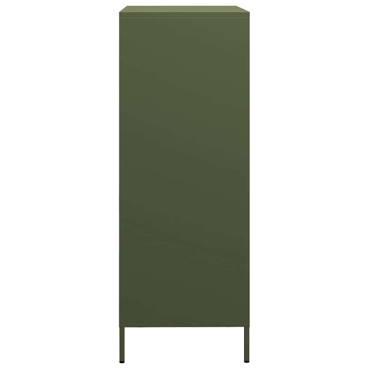 skab 68x39x101,5 cm stål olivengrøn