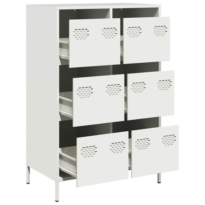 skab 68x39x101,5 cm stål hvid
