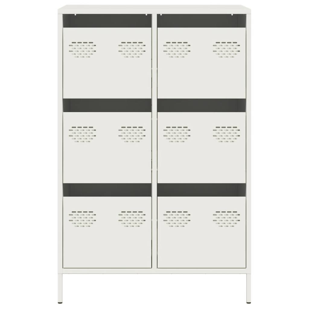 skab 68x39x101,5 cm stål hvid