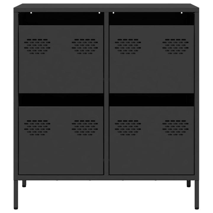 skænk 68x39x73,5 cm koldvalset stål sort