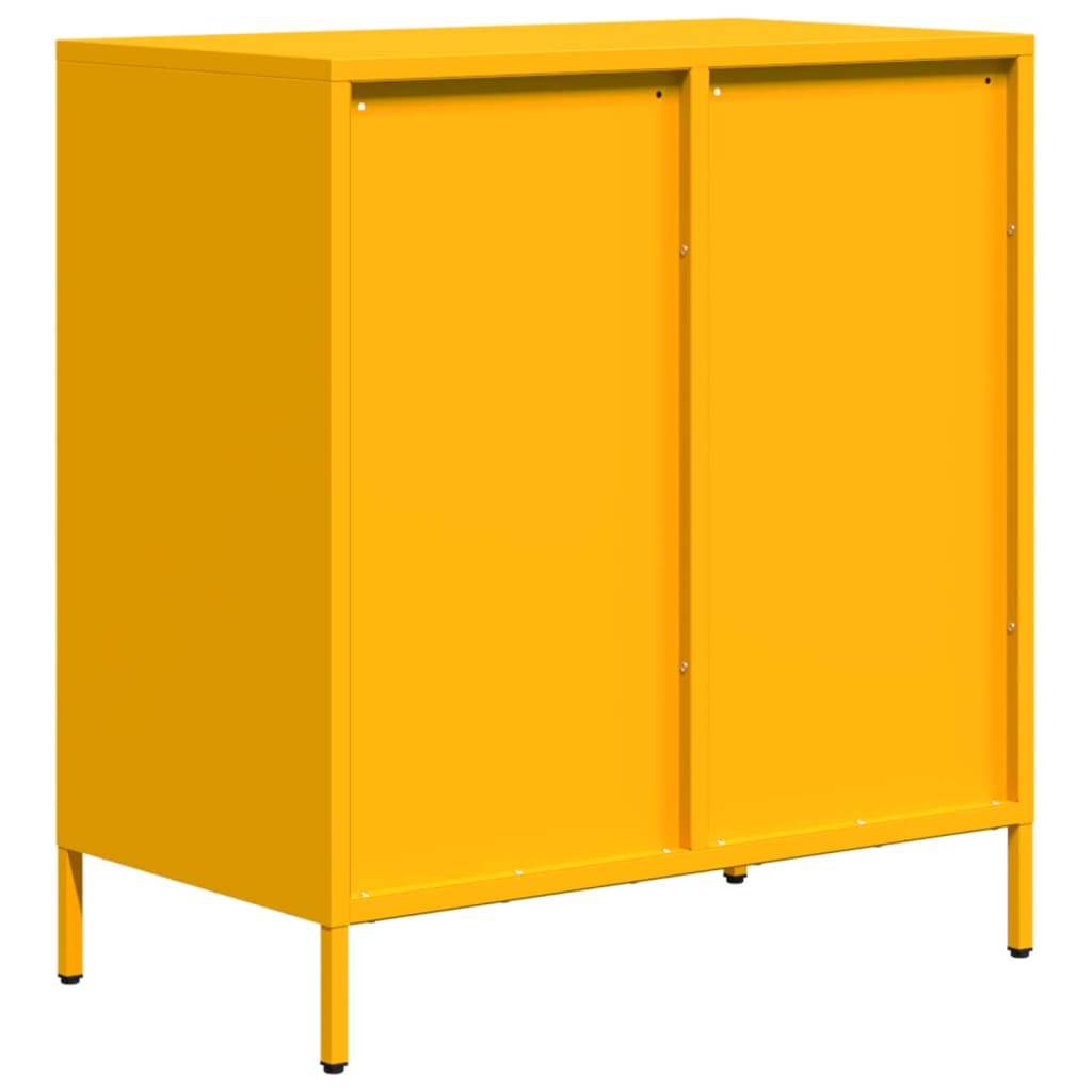 skab 68x39x73,5 cm koldvalset stål sennepsgul