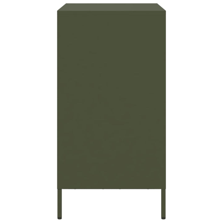 skab 68x39x73,5 cm koldvalset stål olivengrøn