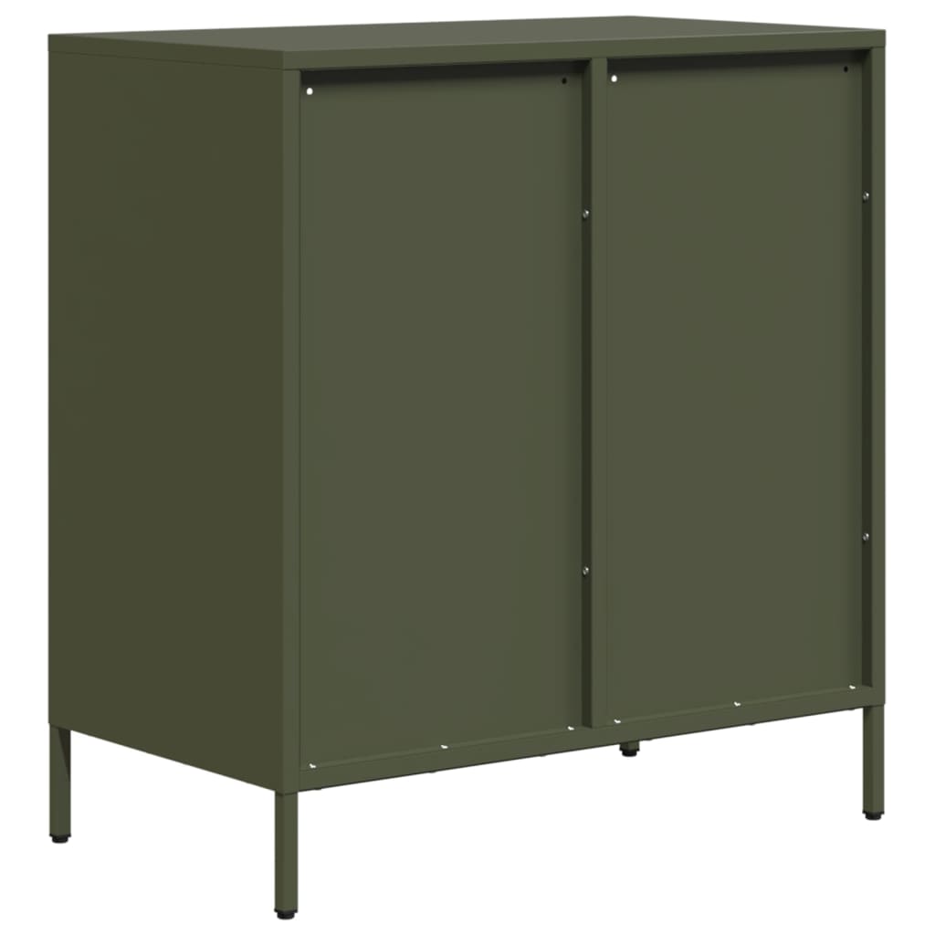 skab 68x39x73,5 cm koldvalset stål olivengrøn