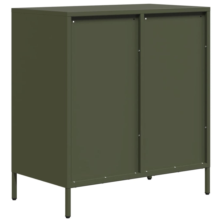 skab 68x39x73,5 cm koldvalset stål olivengrøn