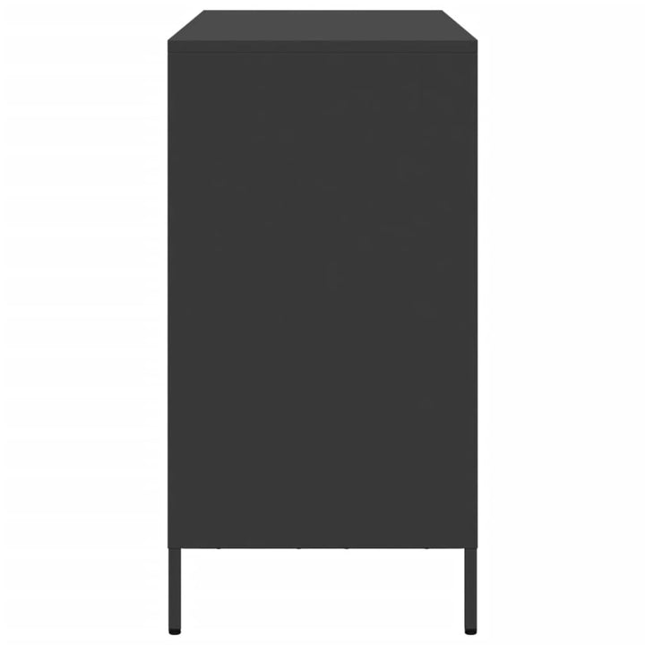 skænk 101,5x39x73,5 cm koldvalset stål sort