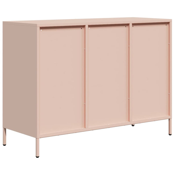skænk 101,5x39x73,5 cm koldvalset stål lyserød