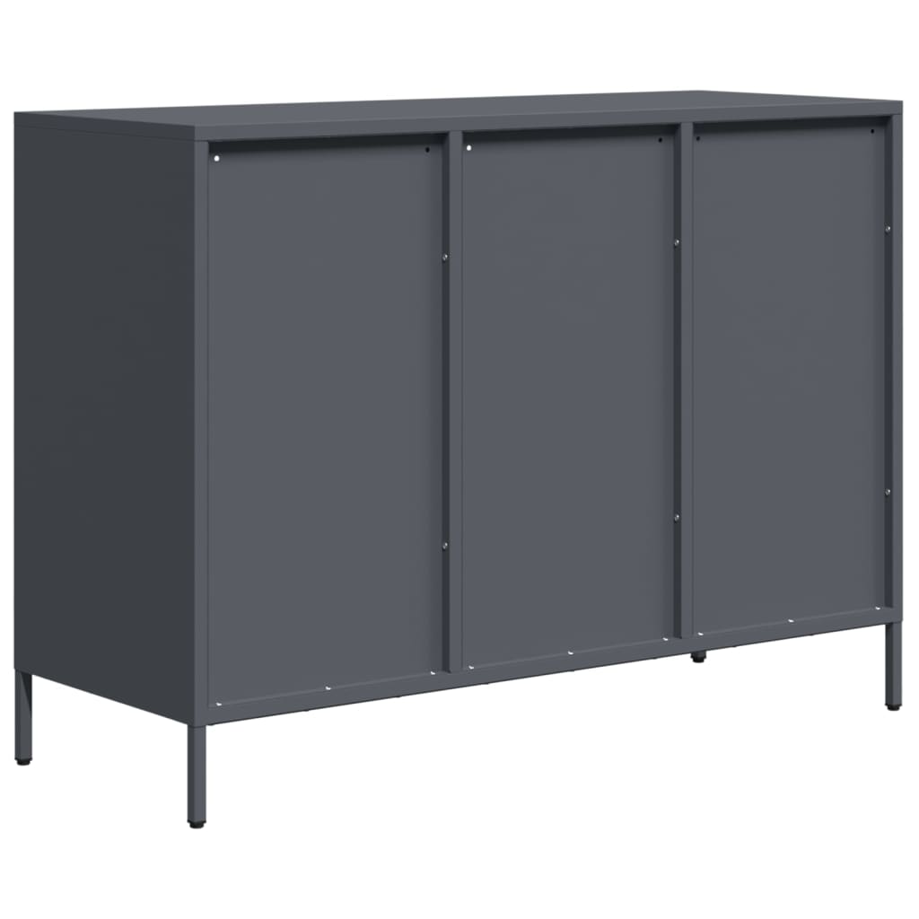 skænk 101,5x39x73,5 cm koldvalset stål antracitgrå